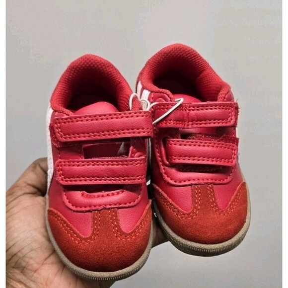 Cat & Jack Toddler Dakota Retro Court Low Top Faux Leather Sneaker Red Size 5 - Picture 4 of 6